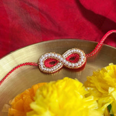 Designer Infinity Bead Rakhi