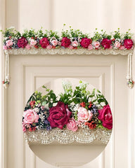 Royal Red Rose Floral Door Hanging Toran