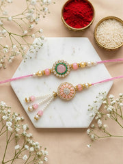 Pink Blossom Bhaiya Bhabhi Rakhi