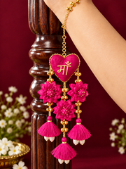Sasu Maa Dark Pink Floral Lumba Single Hand