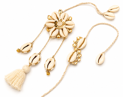 Shell Designe Bhai Bhabhi Rakhi Set