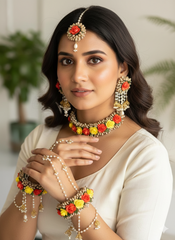 Flower Necklace Set