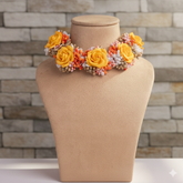 Yellow Rose Necklace Set