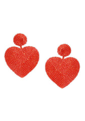Heart Handmade Beaded Earring