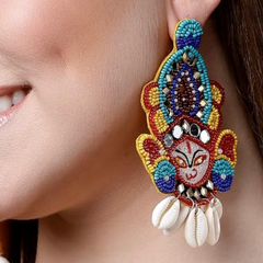 Maa Durga Handmade Earring
