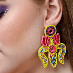 Trishul Beaded Earrings