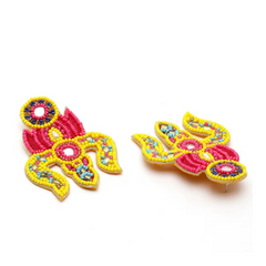 Trishul Beaded Earrings