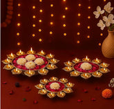 Urli Metal Diya set of 3 pc