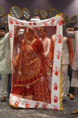 Hand Print Dupatta Without Name Text