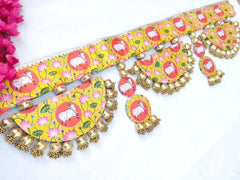 Elegant Handmade Pichwai Pribt Decorative Toran