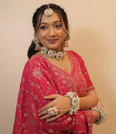 Flower Haldi Jewellery With Mini Flower
