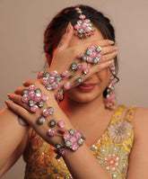 Beaded Haldi Jewellery Set