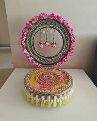 Royal Rose Floral Laddu Gopal Singhasan