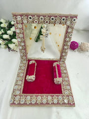 Ladoo Gopal Velvet With Net Singhasan