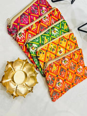 Patola Print Pouch