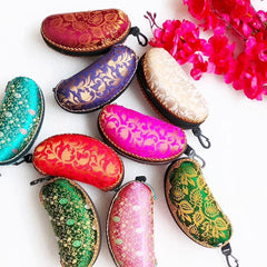 Silk Decorated Sunglass Box