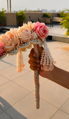 Flower Dupatta With Gota
