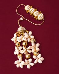 Handcrafted Shell Lumba Rakhi for Bhabhi | Elegant Raksha Bandhan Lumba