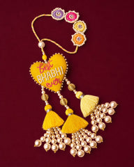 3D Heart Shape Rakhi with "Best Bhabhi To Be " Text | Special First Raksha Bandhan Rakhi