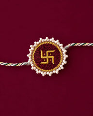 Auspicious Swastik Rakhi | Traditional Spiritual Rakhi for Brother