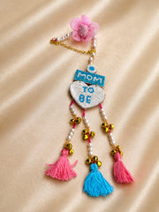 Mom To Be Lumba Rakhi | Handmade Baby Shower & Raksha Bandhan Bracelet for Bhabhi