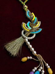 Leave Lumba Rakhi | Handmade Floral Rakhi Bracelet for Bhabhi