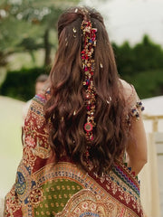 Traditional Floral Hair Accessory for Wedding, Mehendi, Haldi & Reception