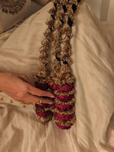 Royal Golden Gota Patti Rose Flower Garland 🌹✨ | Traditional Wedding & Bridal Accessory