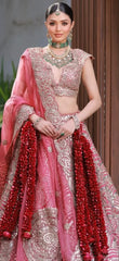 Royal Red Floral Bridal Kalire