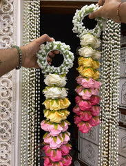 Premium Multicolor Floral Bridal Kalire