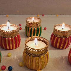Demru candle Holder