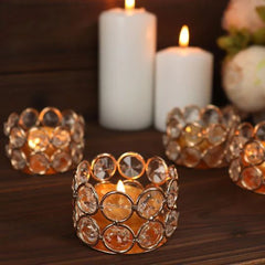 Crystal Tealight Holders – Set of 2pc
