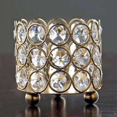 Crystal Tealight Holders – Set of 2pc