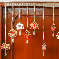 Lotus With Pom Pom Toran Best For Gifting