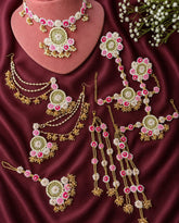 Royal Beaded Haldi Jewellery Set