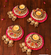 Sampurn Tealight Holders Multicolour