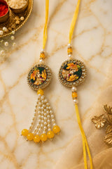 Radha Krishna Bhai Bhabhi Rakhi Set