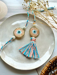 Evil Eye Bhai & Bhabhi Rakhi Set