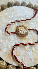Royal Pearl Blossom Rakhi