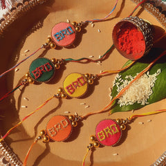 Handcrafted Bro Embroidered Rakhi