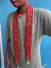 Welcome Dupatta Velvet Work