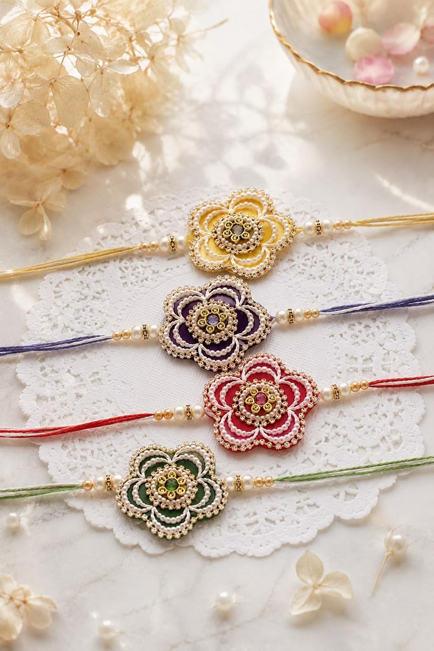 Handcrafted Floral Rakhi