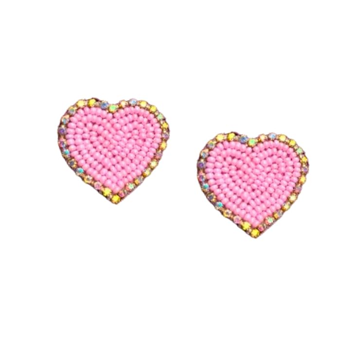Littel Heart Earring Pink