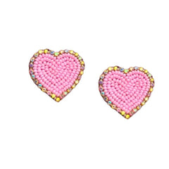 Littel Heart Earring Pink