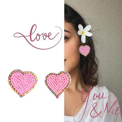 Littel Heart Earring Pink