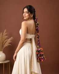 Punjabi Bridal Braid Accessory with Tassels