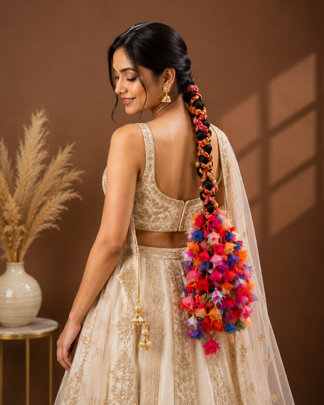 Punjabi Braid Accessory with Tassels