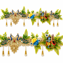 Krishna Designe Toran | Handcrafted Pearl & Latkan Bandanwar