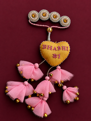Heart Shape Rakhi with "# Bhabhi No 1" Text | Special First Raksha Bandhan Rakhi