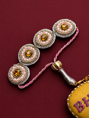 Heart Shape Rakhi with "# Bhabhi No 1" Text | Special First Raksha Bandhan Rakhi